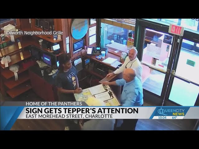 Charlotte bar sign gets David Tepper's attention
