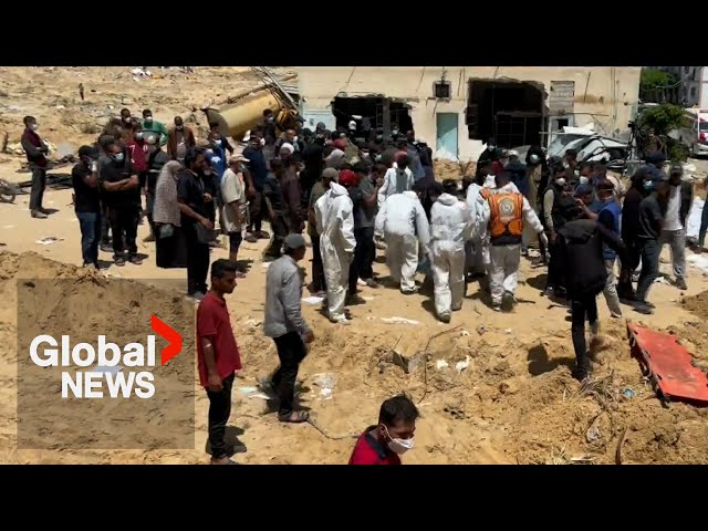 ⁣Gaza mass graves sound alarm for independent UN investigation
