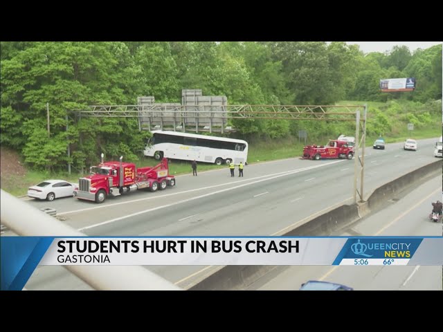 ⁣South Carolina students injured in Gastonia bus crash