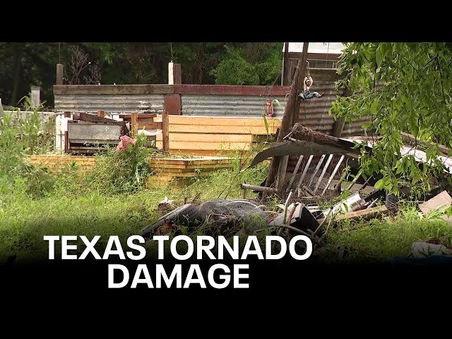 ⁣Dallas Weather: Tornado damages several homes in Navarro County