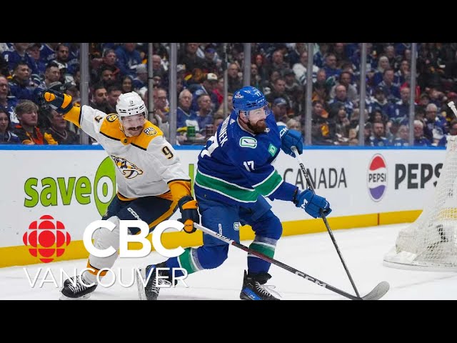 ⁣Excitement high for Game 3 between Canucks and Predators