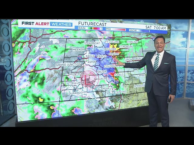 ⁣First Alert Weather Day Saturday for heavy rain and heavy snow across the Front Range