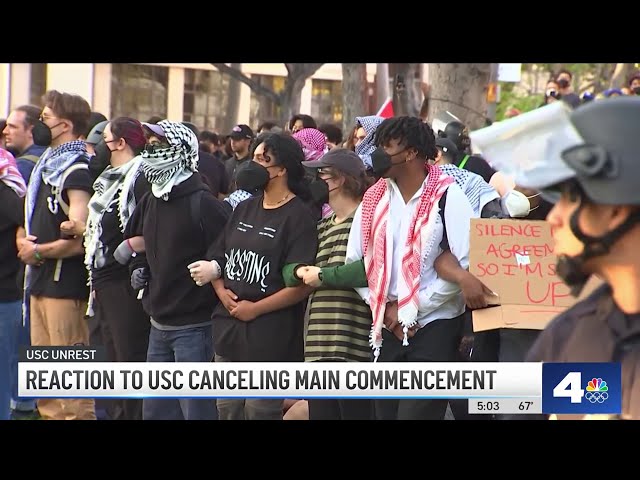 Reaction to USC canceling main commencement