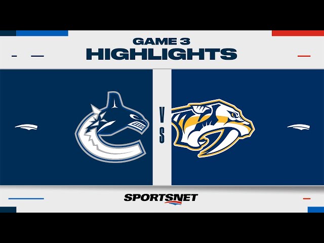 ⁣NHL Game 3 Highlights | Canucks vs. Predators - April 26, 2024
