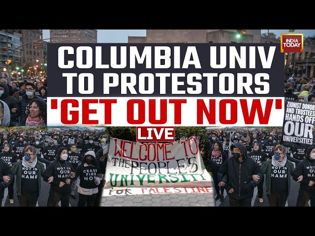 ⁣LIVE: Columbia University Sets A Midnight Deadline For Pro-Palestine Protesters To Clear Encampments