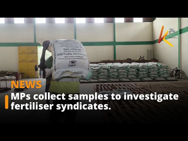 MPs collect samples to investigate fertilizer syndicates.