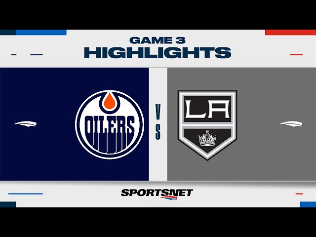 ⁣NHL Game 3 Highlights | Oilers vs. Kings - April 26, 2024