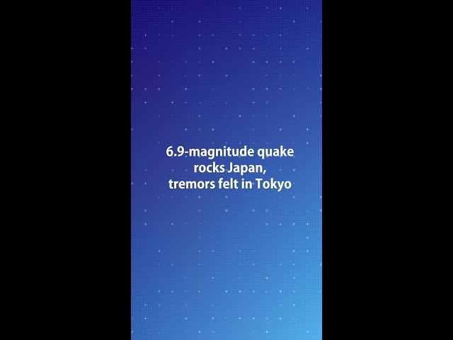 6.9-magnitude quake rocks Japan, tremors felt in Tokyo