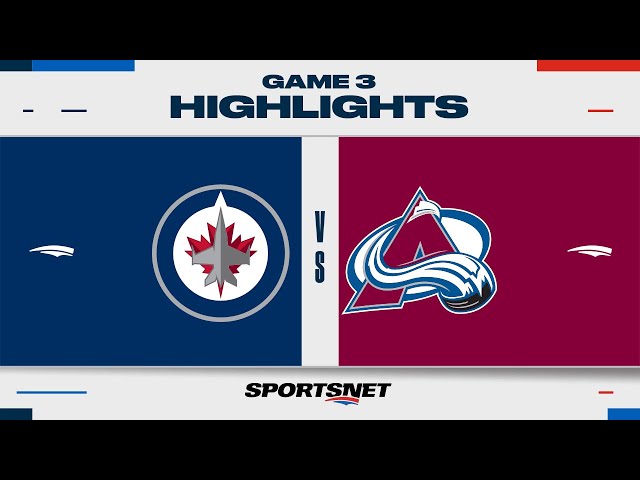 ⁣NHL Game 3 Highlights | Jets vs. Avalanche - April 26, 2024