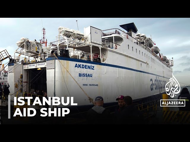 ⁣Aid ship delayed: Israel creates 'administrative roadblock'