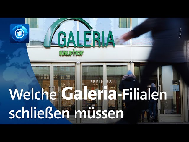 ⁣Insolvenz von Galeria Karstadt Kaufhof: 16 der 92 Filialen sollen schließen