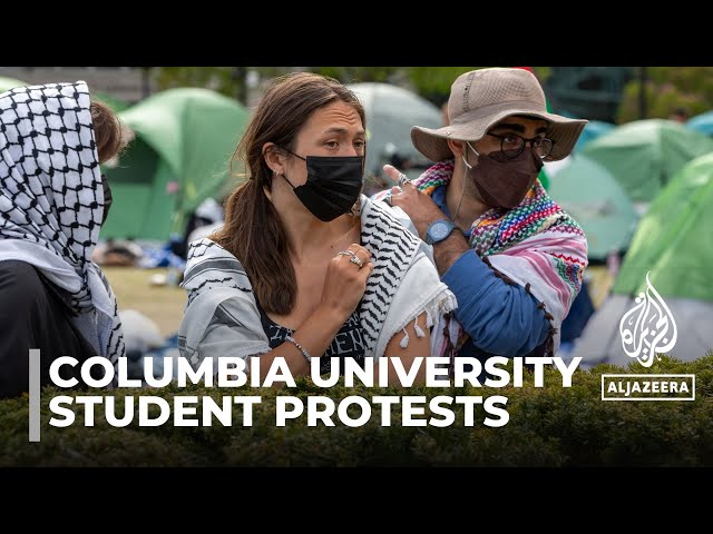 ⁣Solidarity with Palestinians: Second week of campus protests across US