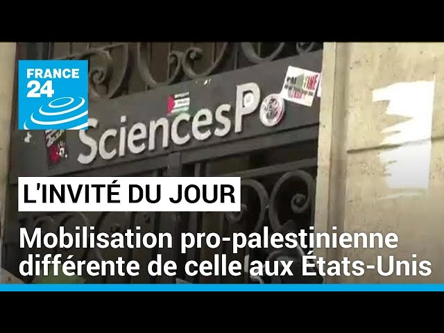 ⁣Sciences Po Paris : les différences avec la mobilisation pro-palestinienne aux États-Unis