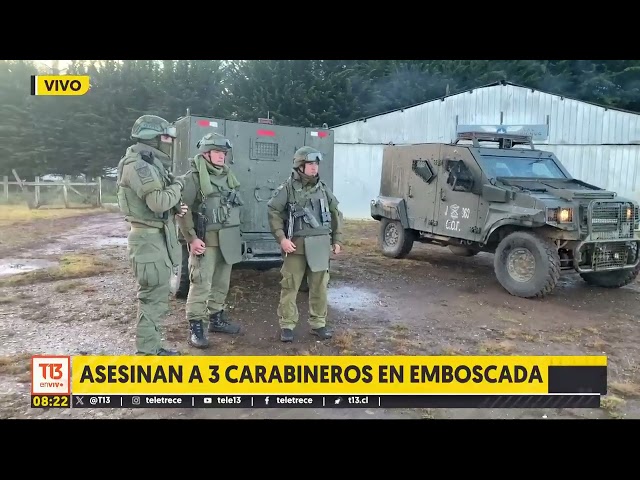 ⁣Gobierno decreta tres días de duelo nacional por atentado a carabineros en Cañete