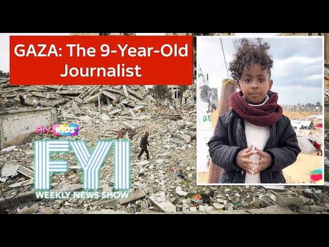 ⁣FYI: Meet the nine-year-old journalist from Gaza