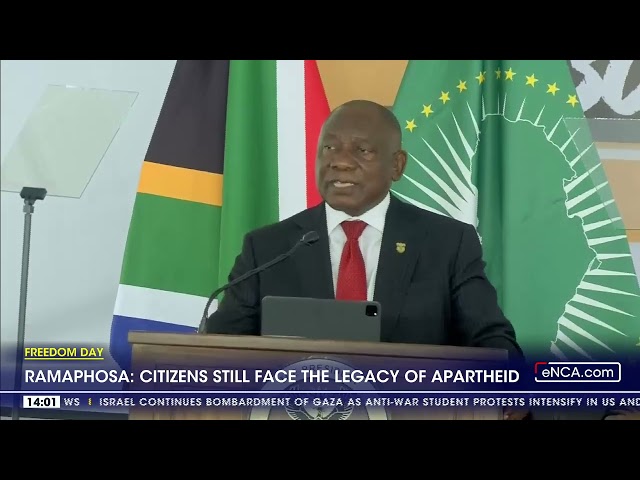 Citizens still face the legacy of apartheid - Ramaphosa