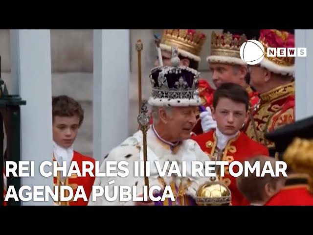 ⁣Rei Charles III vai retomar agenda pública no Reino Unido