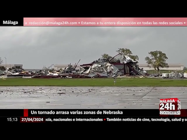 ⁣Noticia - Un tornado arrasa varias zonas de Nebraska