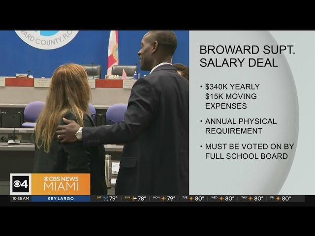 ⁣Contract negotiations for Broward County's new superintendent heading to school board vote