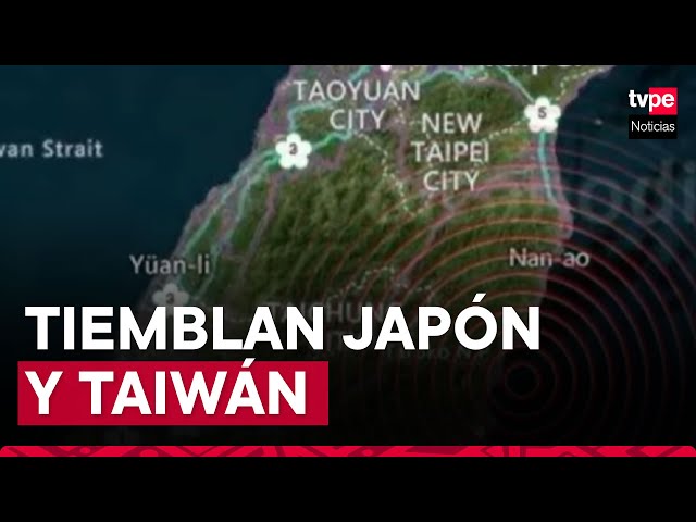 Sismos de magnitud 6.9 sacuden Japón y Taiwán