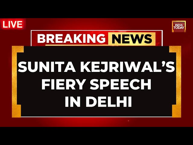 ⁣Sunita Kejriwal LIVE: Sunita Kejriwal's LIVE Speech In Delhi | Arvind Kejriwal News | India Tod