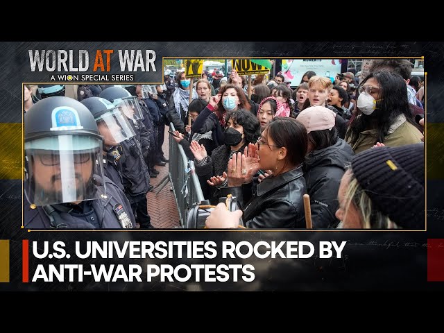 ⁣Hundreds of arrests fail to deter protesting students | World at War