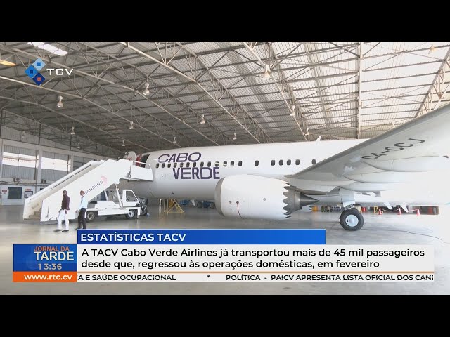 ⁣TACV Cabo Verde Airlines transportou mais de 45 mil passageiros desde retorno em fevereiro