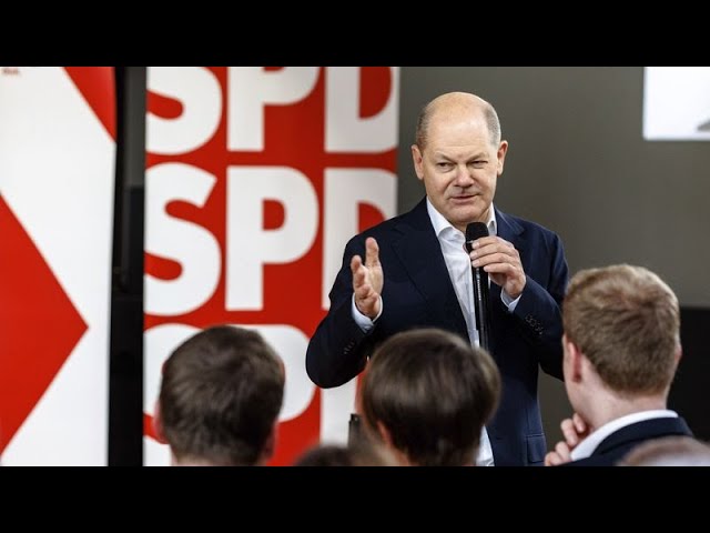 ⁣'We need hope' says German chancellor at EU election campaign kick-off