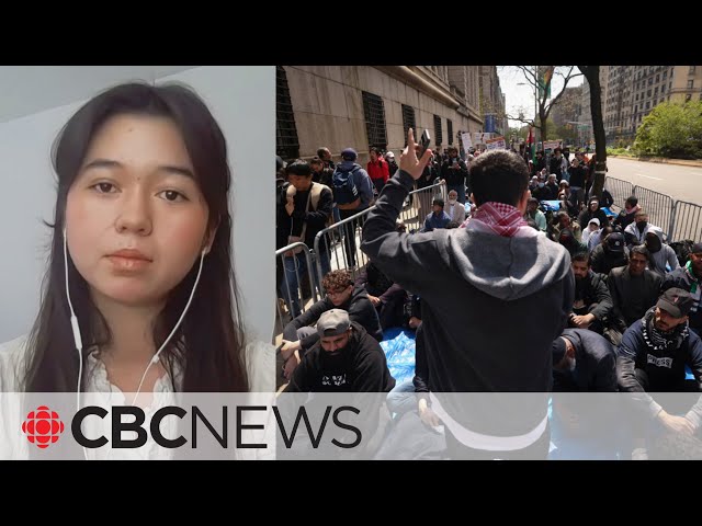 ⁣Covering the Columbia University protest as a student journalist