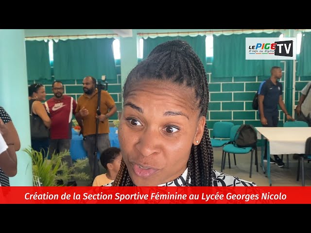 ⁣Création de la Section Sportive Féminine au Lycée Georges Nicolo