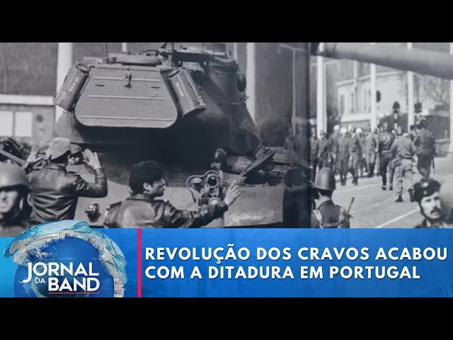 ⁣Revolução dos Cravos acabou com horrores da ditadura em Portugal | Jornal da Band