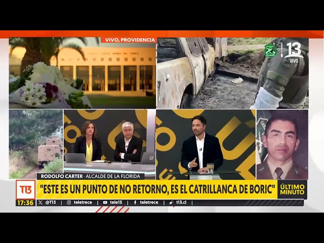 ⁣Alcalde Carter por triple asesinato de carabineros en Cañete: “Este es el Catrillanca de Boric”