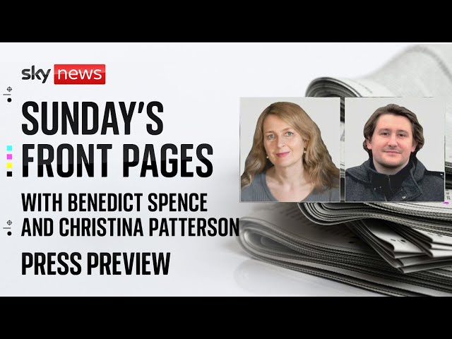 ⁣Press Preview: Sunday's papers