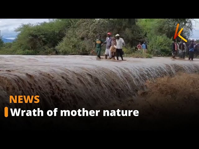 ⁣Kilifi: River Sabaki bursts it's banks