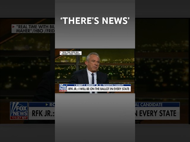 RFK Jr. tells Bill Maher he will be on ballot in every state #shorts