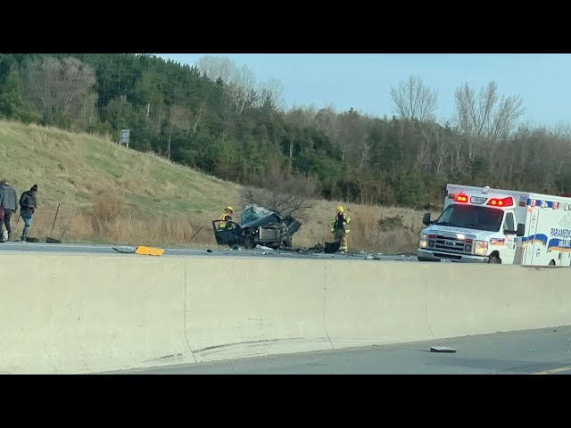 ⁣One person dead after Ont. police say road rage prompted six-vehicle pileup