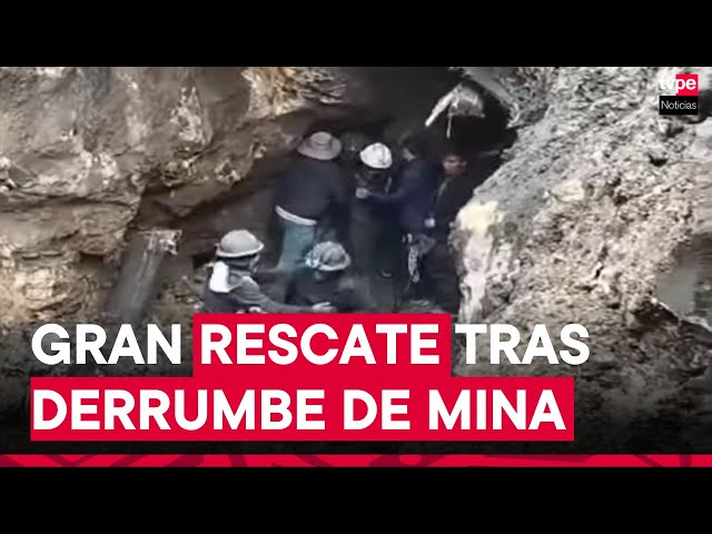 ⁣La Libertad: Rescatan con vida a seis mineros atrapados en Llaray