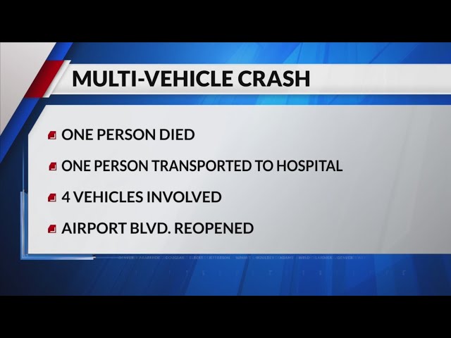 ⁣1 killed, 1 hurt in 4-vehicle crash in Aurora