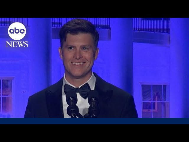 ⁣Comedian Colin Jost delivers remarks at White House Correspondents’ Dinner