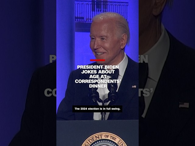 ⁣President Biden jokes about age at Correspondents' Dinner