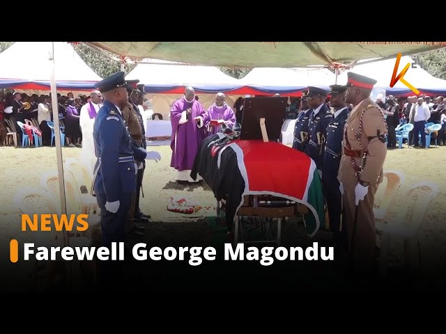 ⁣Major George Magondu buried at his Karemeno home in Kieni constituency, Nyeri county