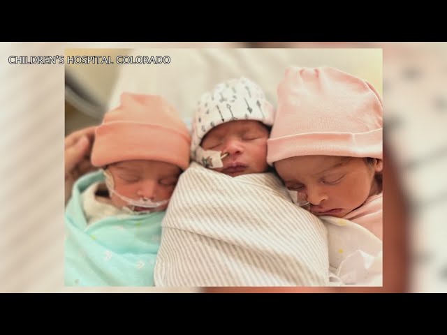 ⁣Colorado family surprised with triplets following a miscarriage
