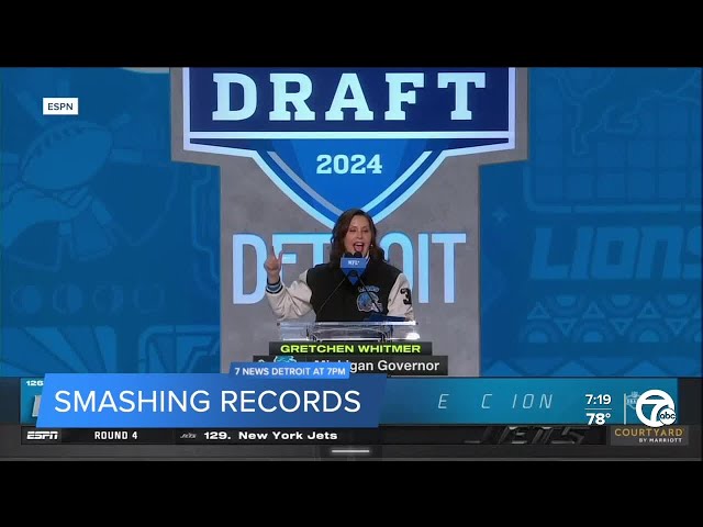 ⁣Detroit officially breaks all-time NFL Draft attendance record