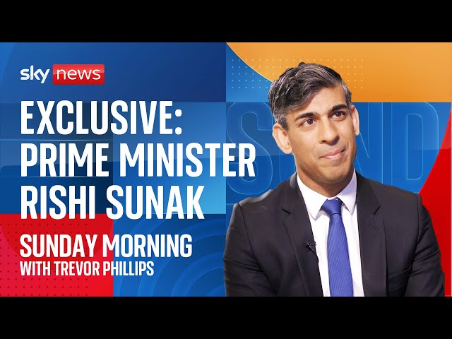 ⁣Rishi Sunak questioned on general election, defence spending and Rwanda scheme by Trevor Phillips