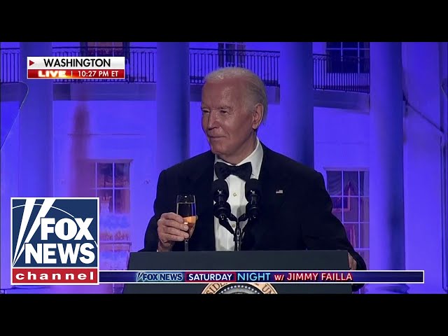 ⁣Biden dunks on himself, Trump at White House Correspondents' Dinner