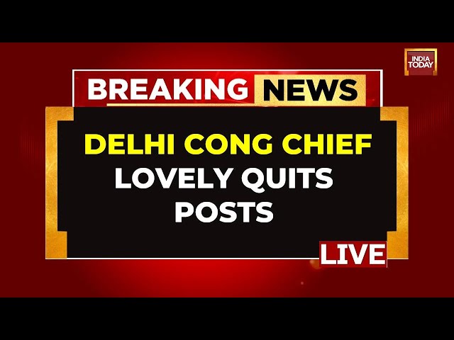 ⁣INDIA TODAY LIVE: Arvinder Singh Lovely Resigns As Delhi Congress Chief | Big Blow To INDIA Bloc