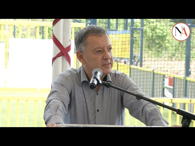 ⁣Baillif: Inauguration du City Stade, discours  de Mr Maurice TUBUL.