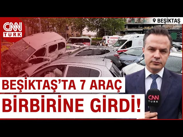 ⁣SON DAKİKA!  Beşiktaş'ta Feci Zincirleme Trafik Kazası! 7 Araç Birbirine Girdi, Yaralılar Var!