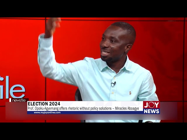 Election 2024: Prof. Opoku-Agyemang offers rhetoric without policy solutions – Miracles Aboagye.