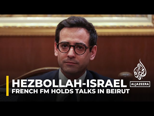 ⁣French FM visits Lebanon in bid to stop escalation of Israel-Hezbollah conflict